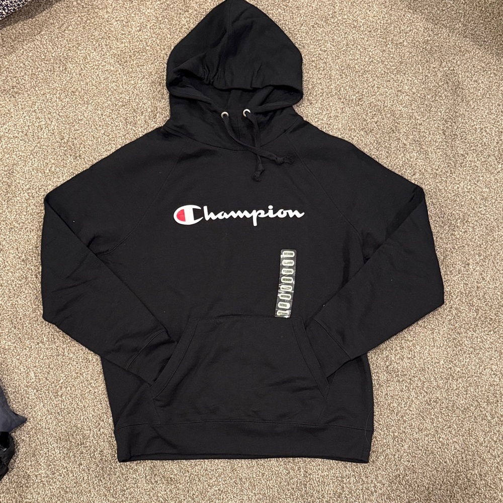 Champion Classic Black Pullover Hoodie